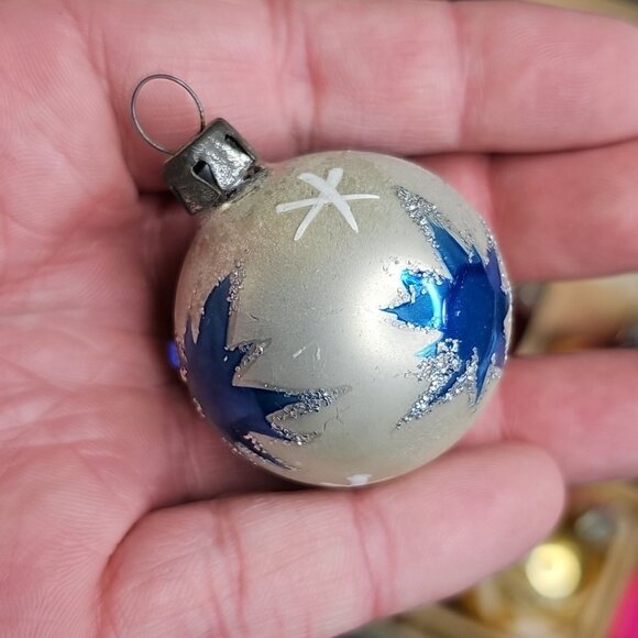 Vintage Christmas Ornaments 12pcs Various Types Glass Read - Picture 12 of 16